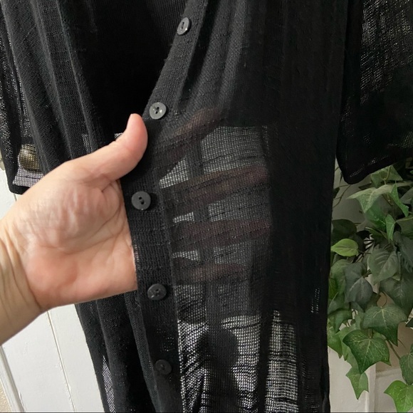 Loose Weave Boho Button-Up Duster Cardigan - Picture 9 of 16